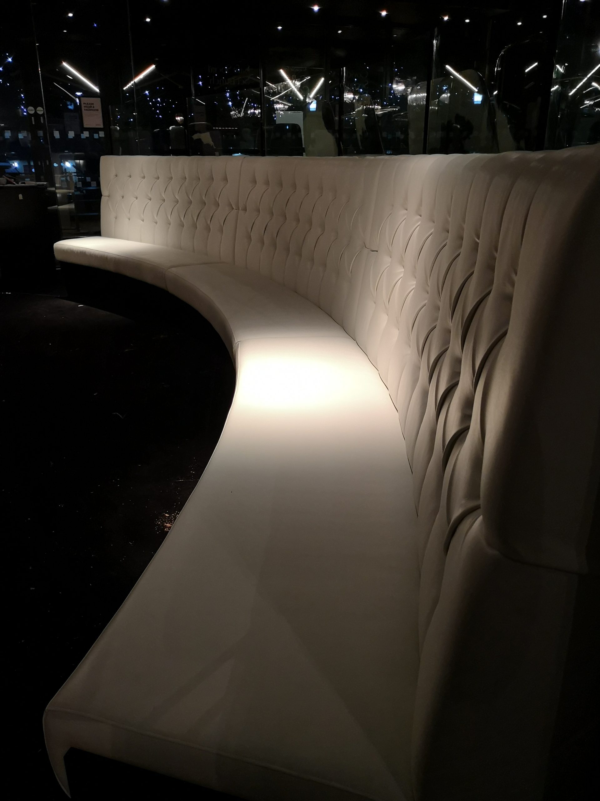 Restaurant booth seating