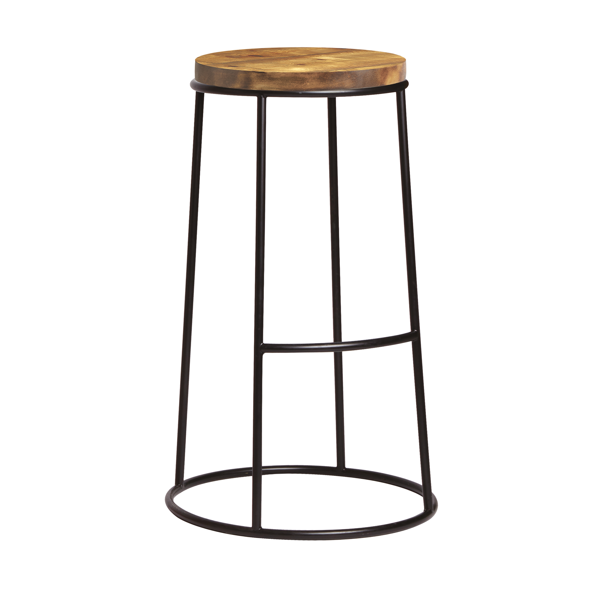 Max 75 High Stool - Wooden Seat
