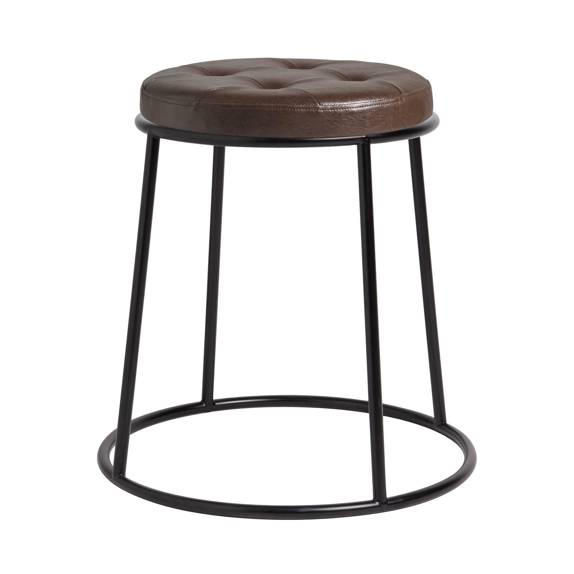 Max 45 Low Stool - Leather Seat